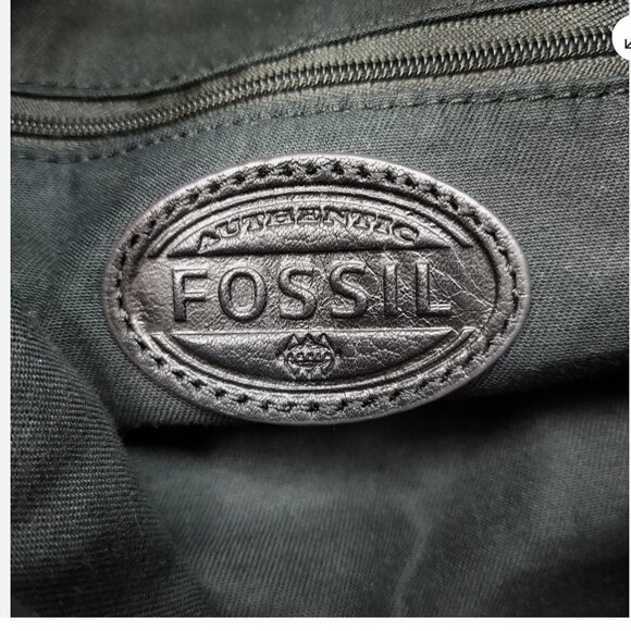 Fossil Preston Pebbled Leather Foldover Expandable Satchel Crossbody Bag (NWOT) - Picture 13 of 15